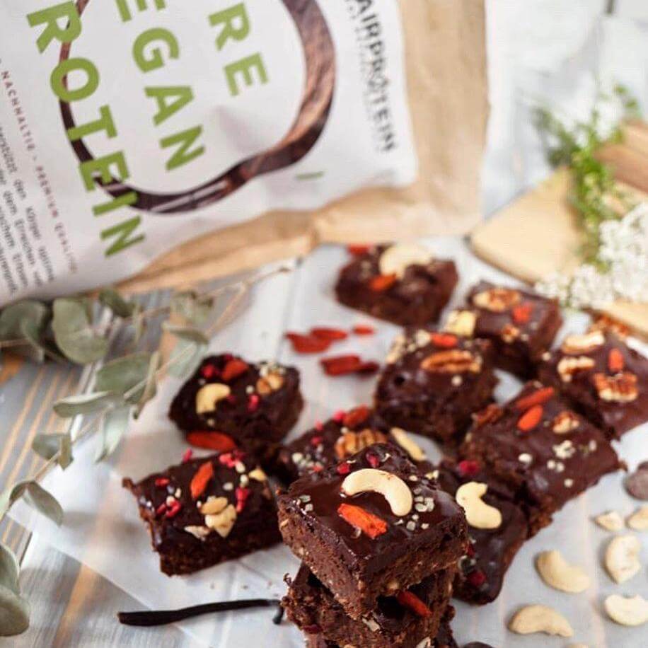 Brownies proteici senza zucchero