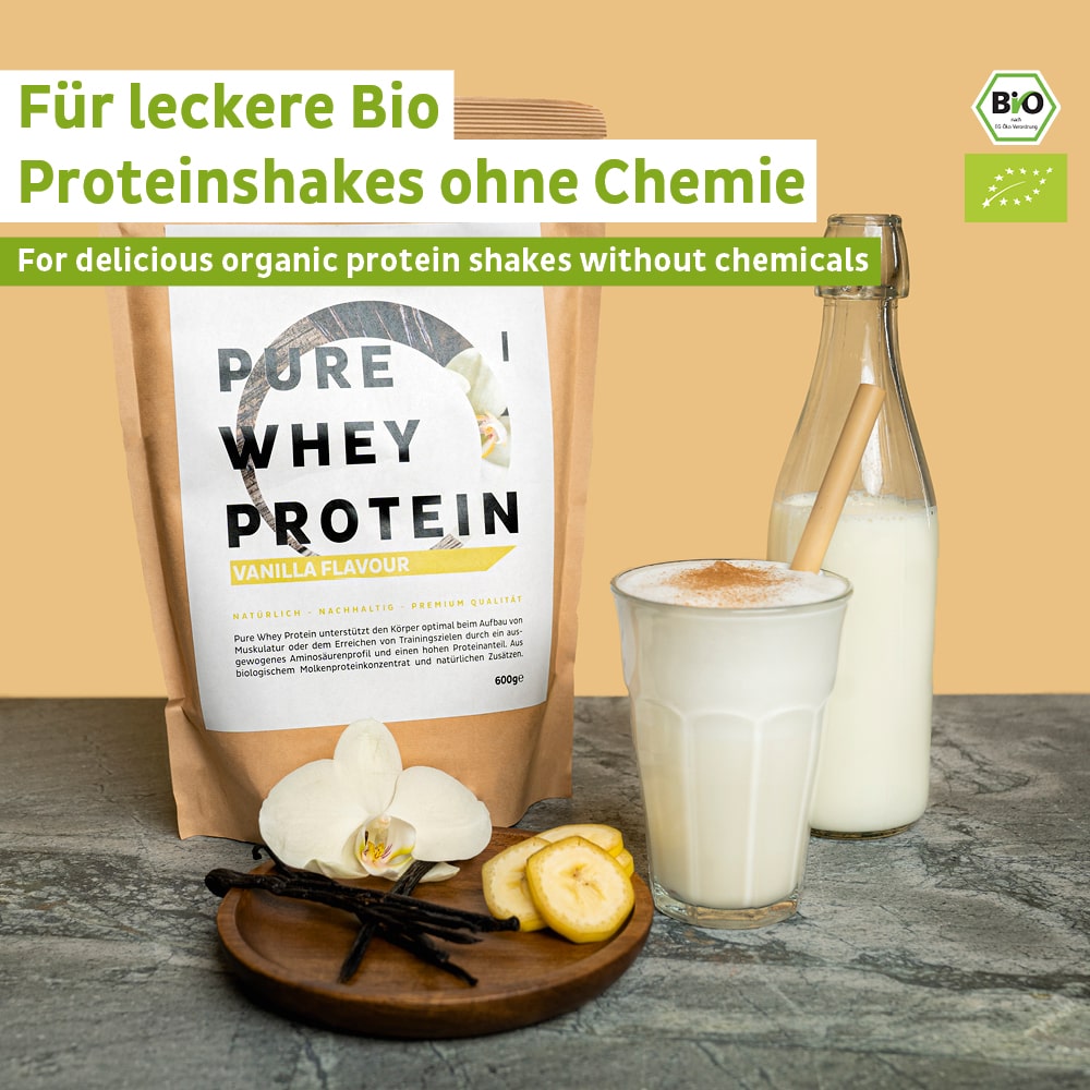 24h Testaktion mit -25% Rabatt: Whey Bio Proteinpulver 3er Bundle (Sorten frei wählbar)