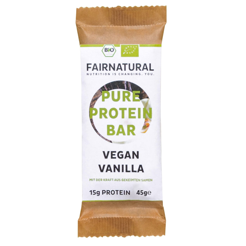 Barretta proteica vegana biologica alla vaniglia