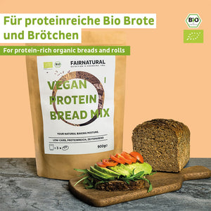 
                  
                    Caricare l'immagine nel visualizzatore della galleria, Miscela per la cottura del pane proteico biologico vegano
                  
                